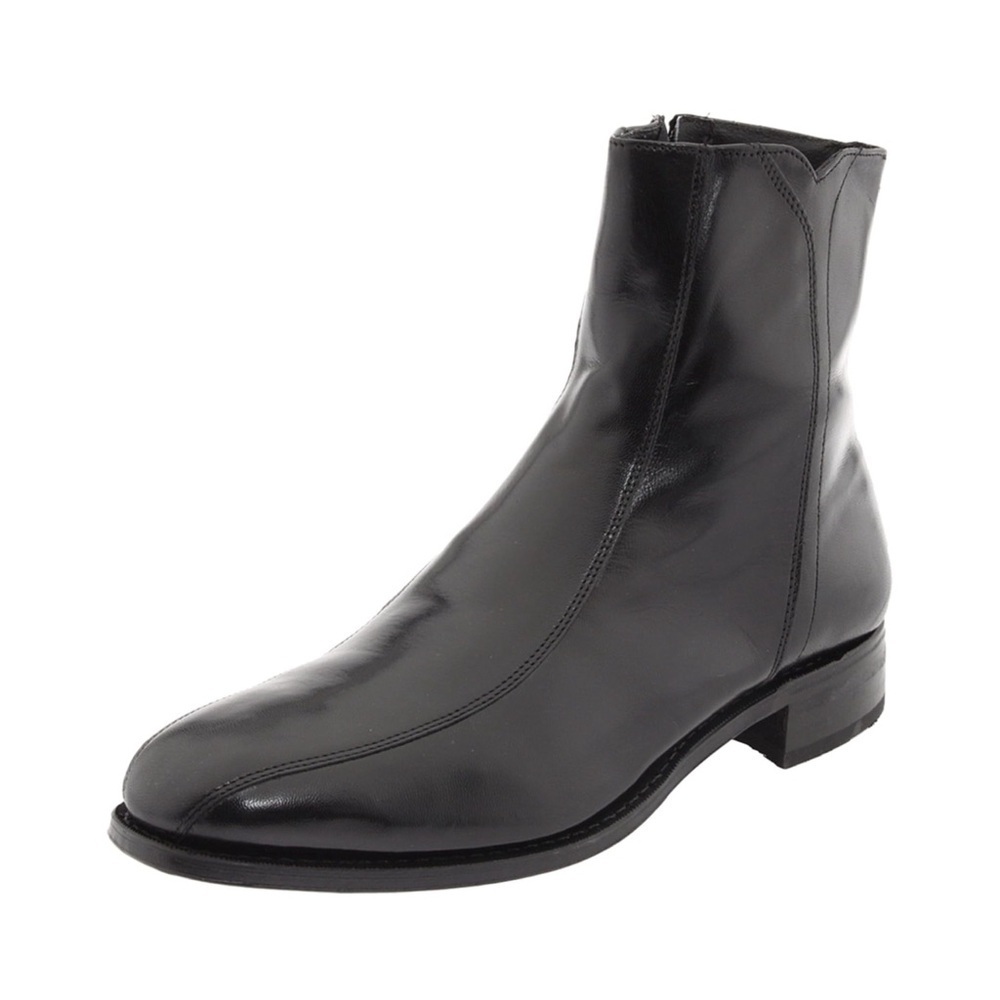 Florsheim Black Leather Ankle Boots